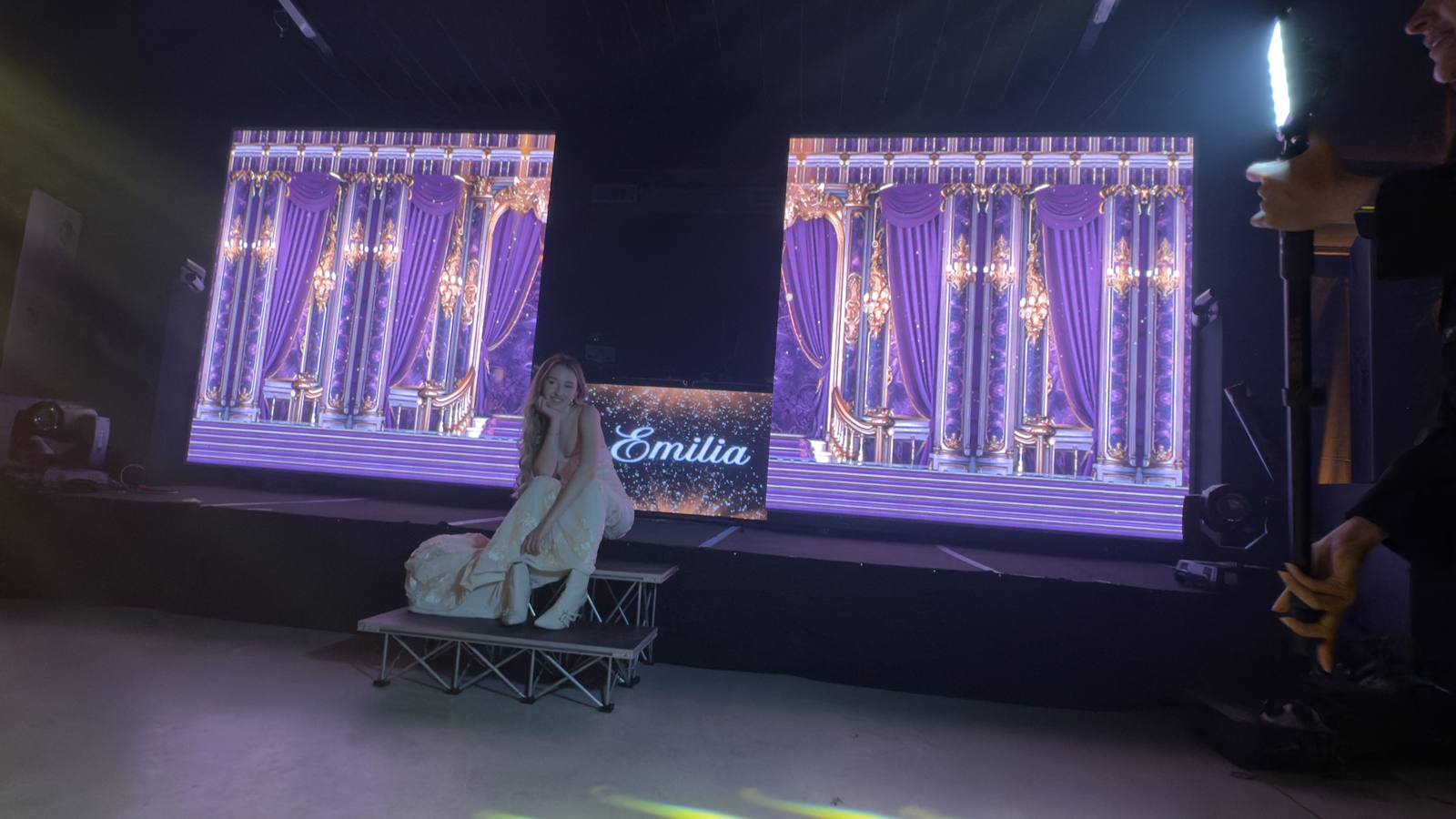Pantalla LED de apertura para entrada especial