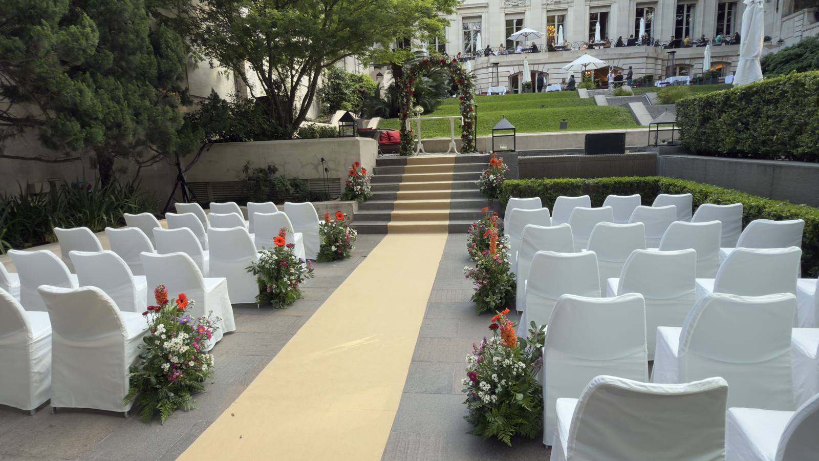 Sonido para ceremonia de boda en parque