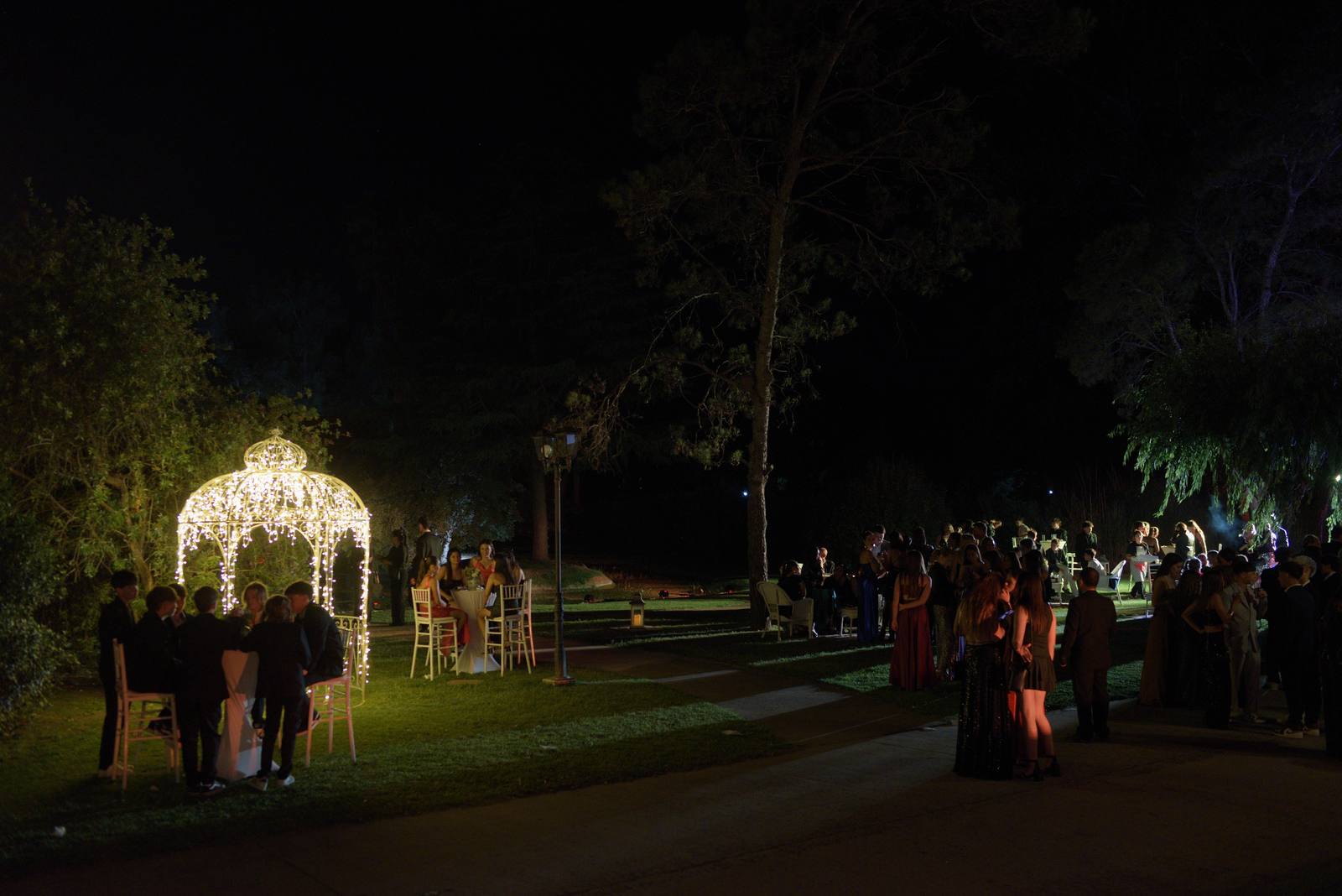 Ambientacion de salón y parque para evento social